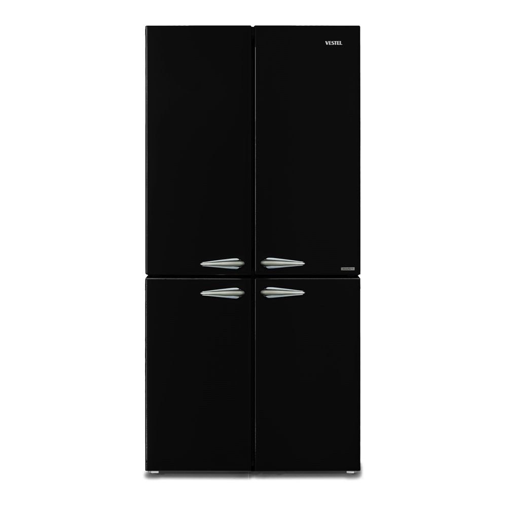 VESTEL RETRO FD56011 SİYAH 487 Lt No-Frost Buzdolabı