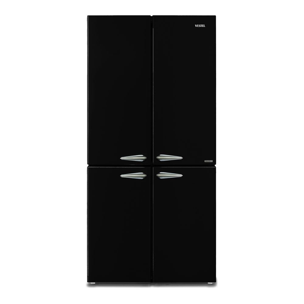 VESTEL RETRO FD56011 SİYAH 487 Lt No-Frost Buzdolabı