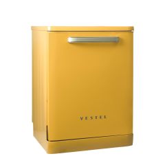 VESTEL BM 5001 Retro Sarı Bulaşık Makinesi