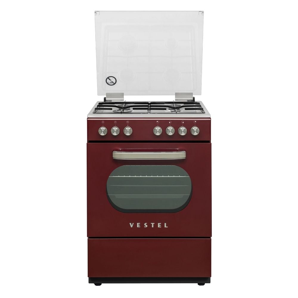 VESTEL SF 8400 DG Retro Bordo Solo Fırın