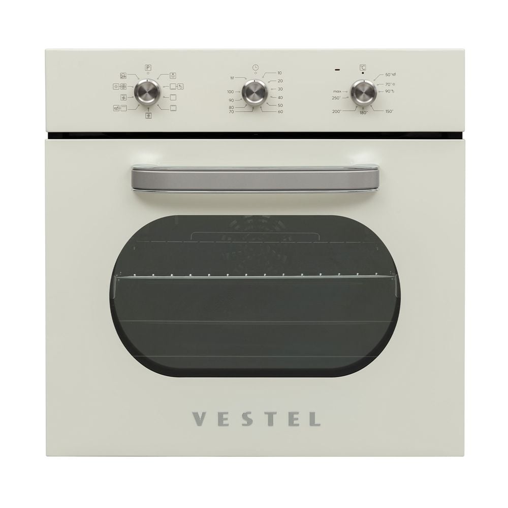 Vestel AF-6682 Retro Bej 70 Lt A Enerji Sınıfı Ankastre Fırın