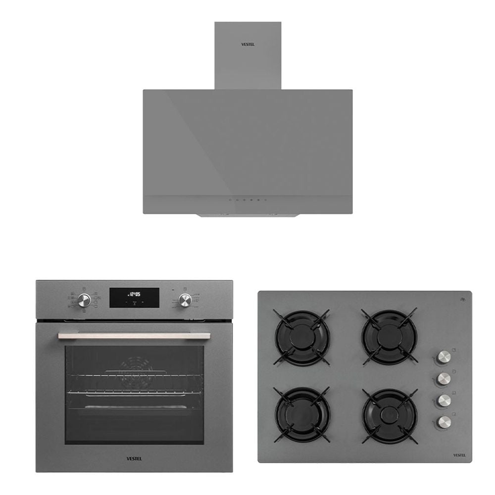 Eğik Beyaz Hamur Şefi Set GRİ