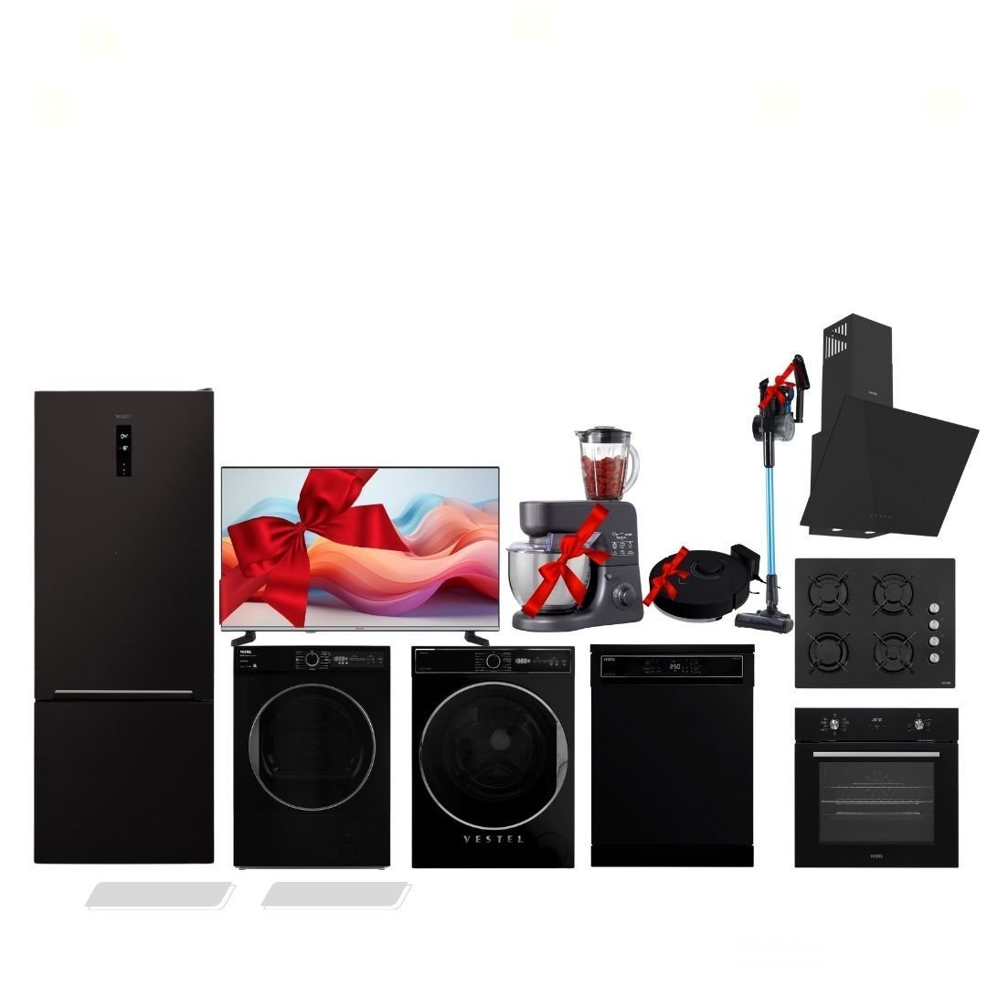 VESTEL BÜYÜK SİYAH ÇEYİZ SETİ