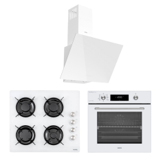 VESTEL EGİK BEYAZ BUHAR DESTEKLİ ANKASTRE SET