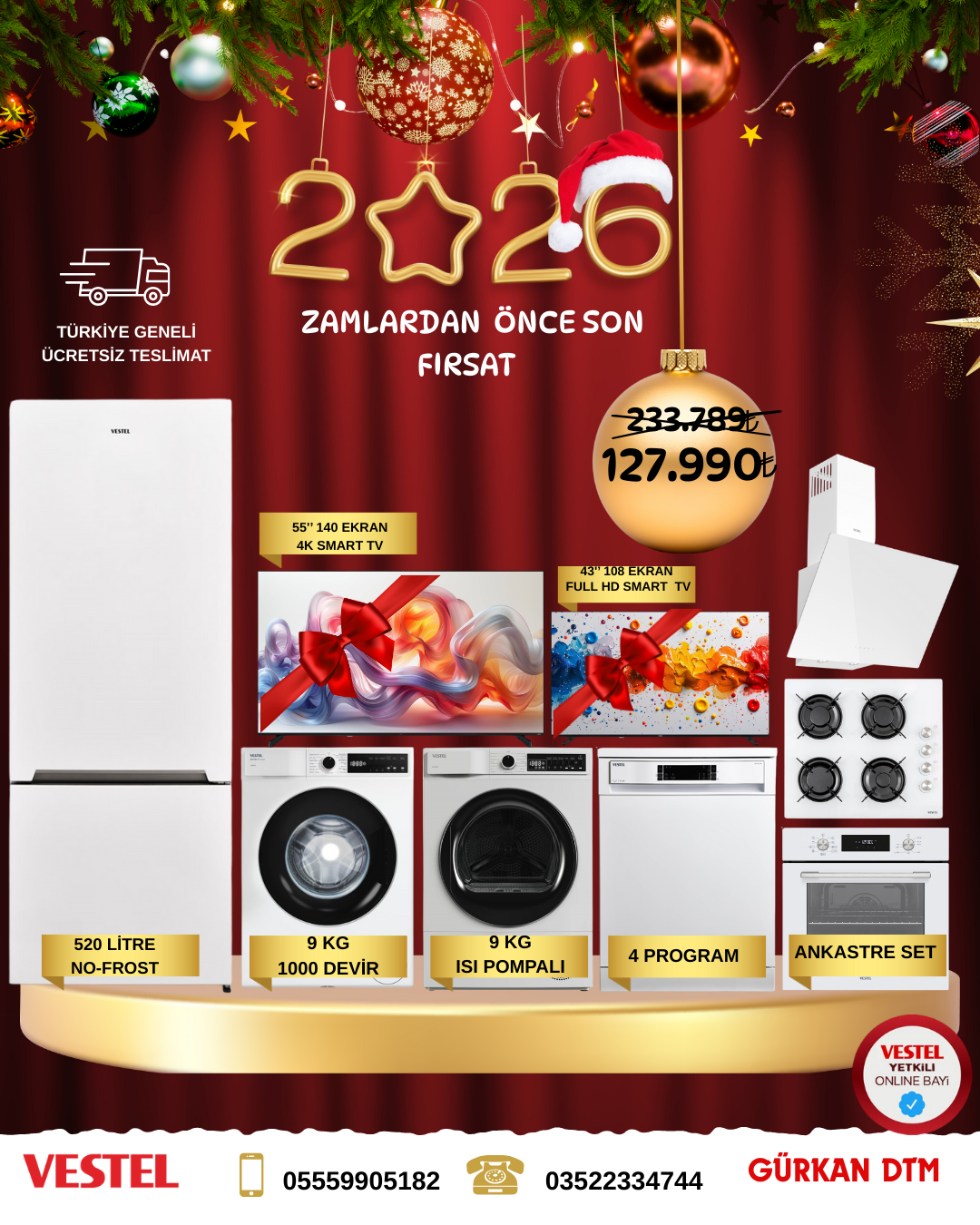 VESTEL ARALIK AYI ZAMLARDAN ÖNCE SON FIRSAT SETİ 1