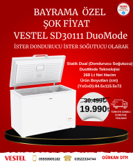 VESTEL BAYRAMA ÖZEL DERİN DONDURUCU FIRSATI